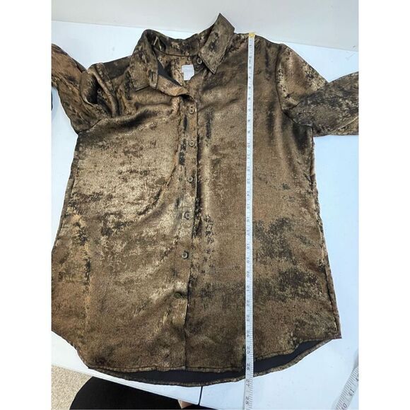 Chicos women’s bundle lot button down and blouse size Chicos 1 or medium 8/10 - Picture 7 of 13